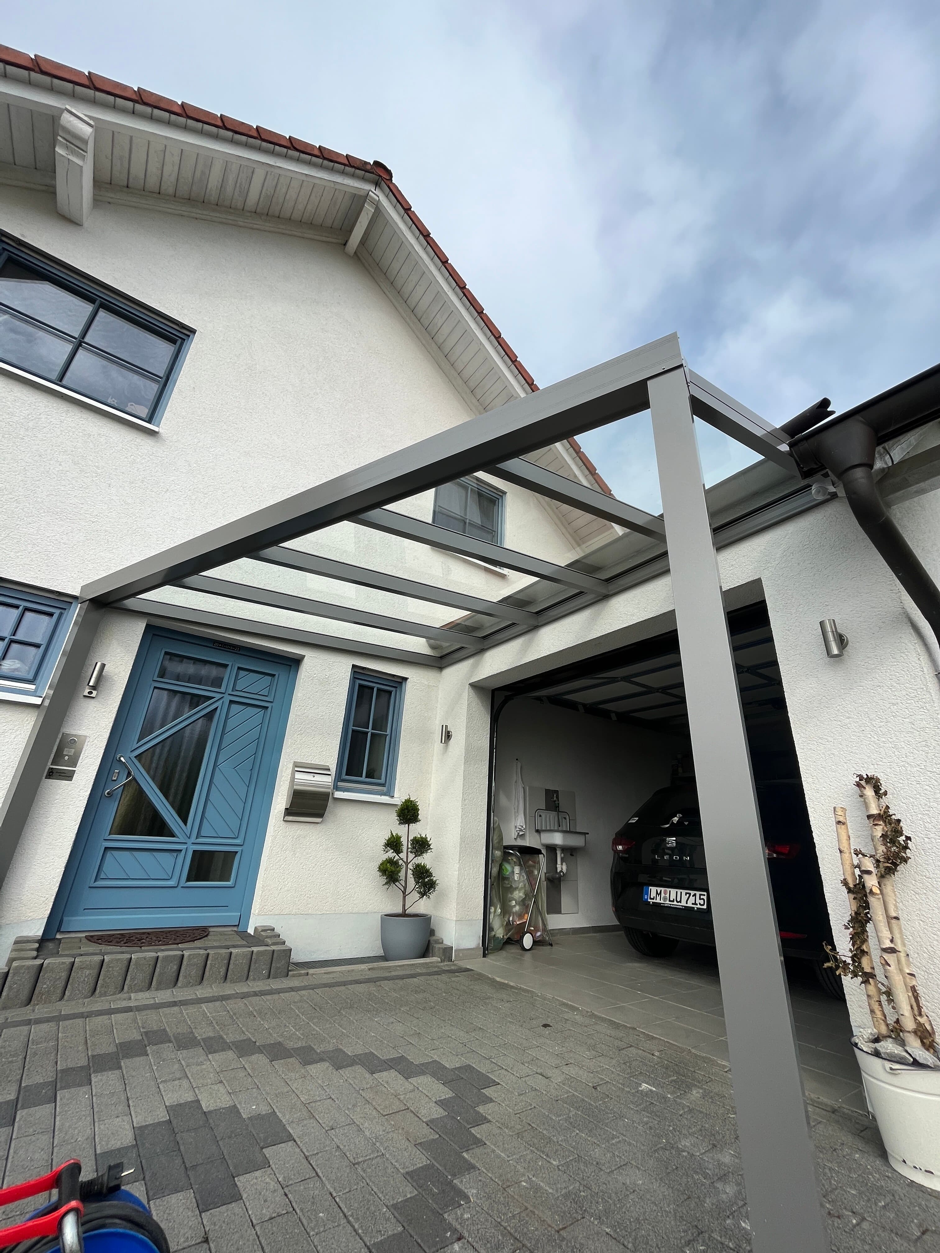 Carports Referenz 16 – Mit Photovoltaik vorbereitet