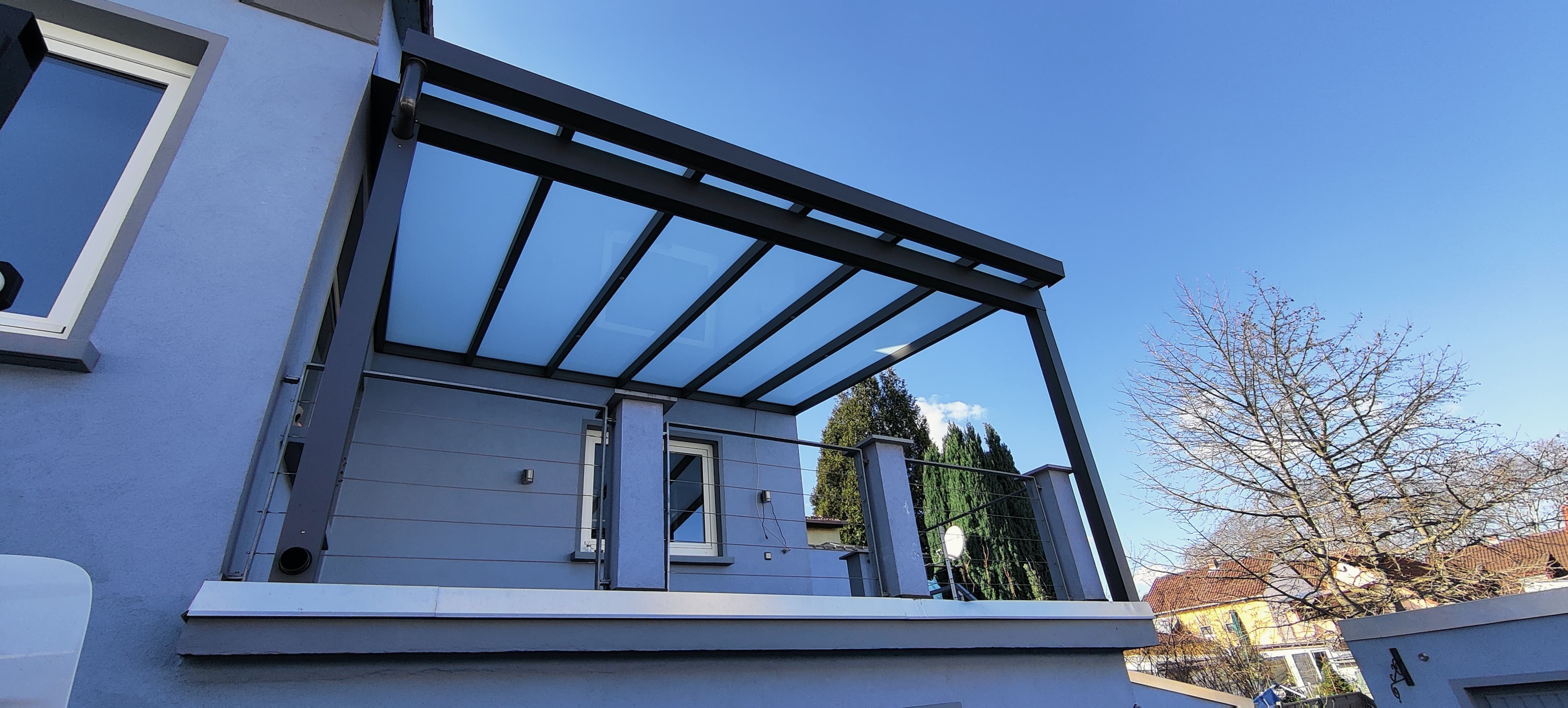 Glas-Vordach Modern – Eingangsdach