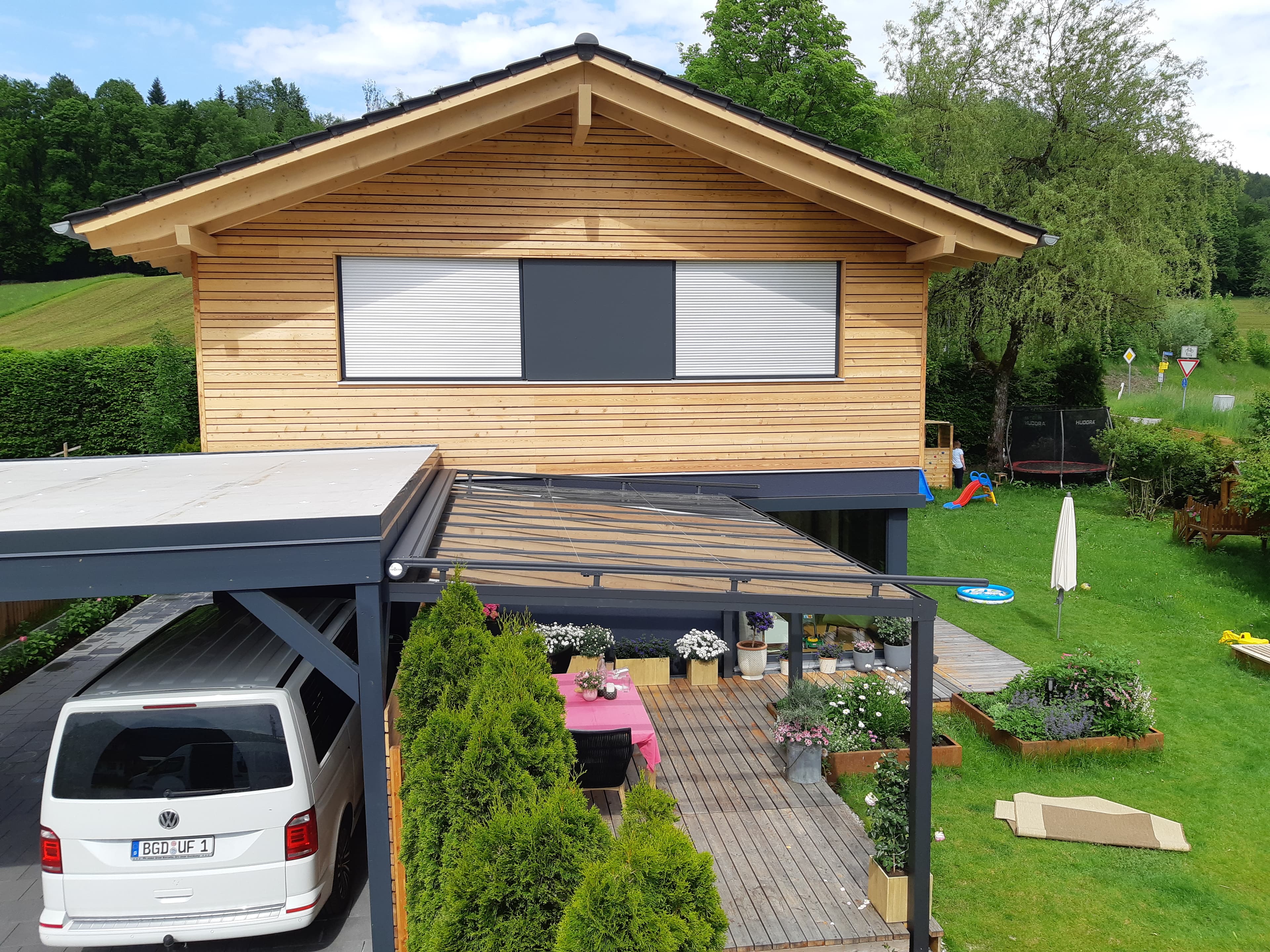 Markisen Referenz 1 – Unterglasmarkise am Terrassendach