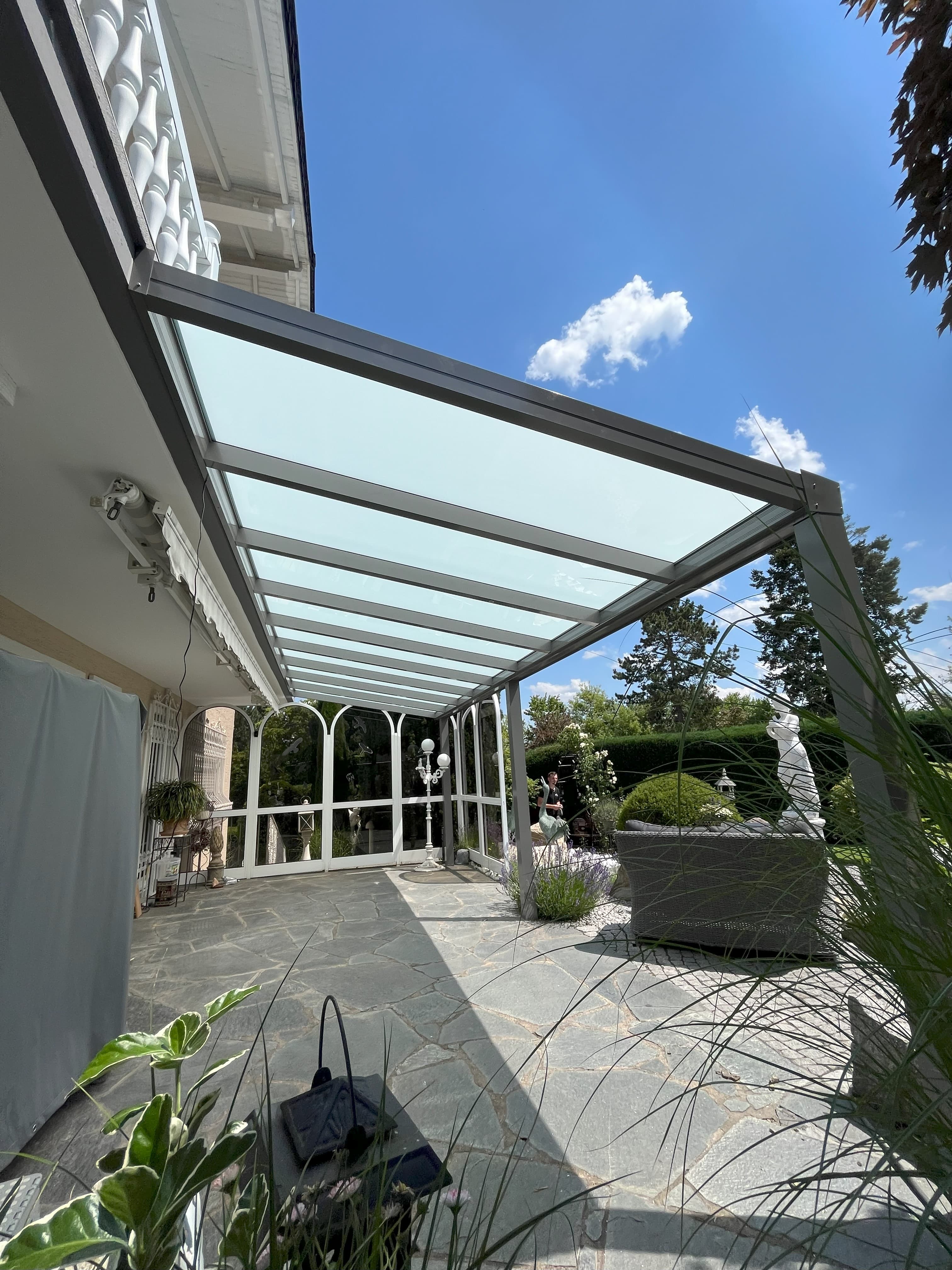 Terrassenüberdachungen Referenz 9 – Anbau an Bestandshaus