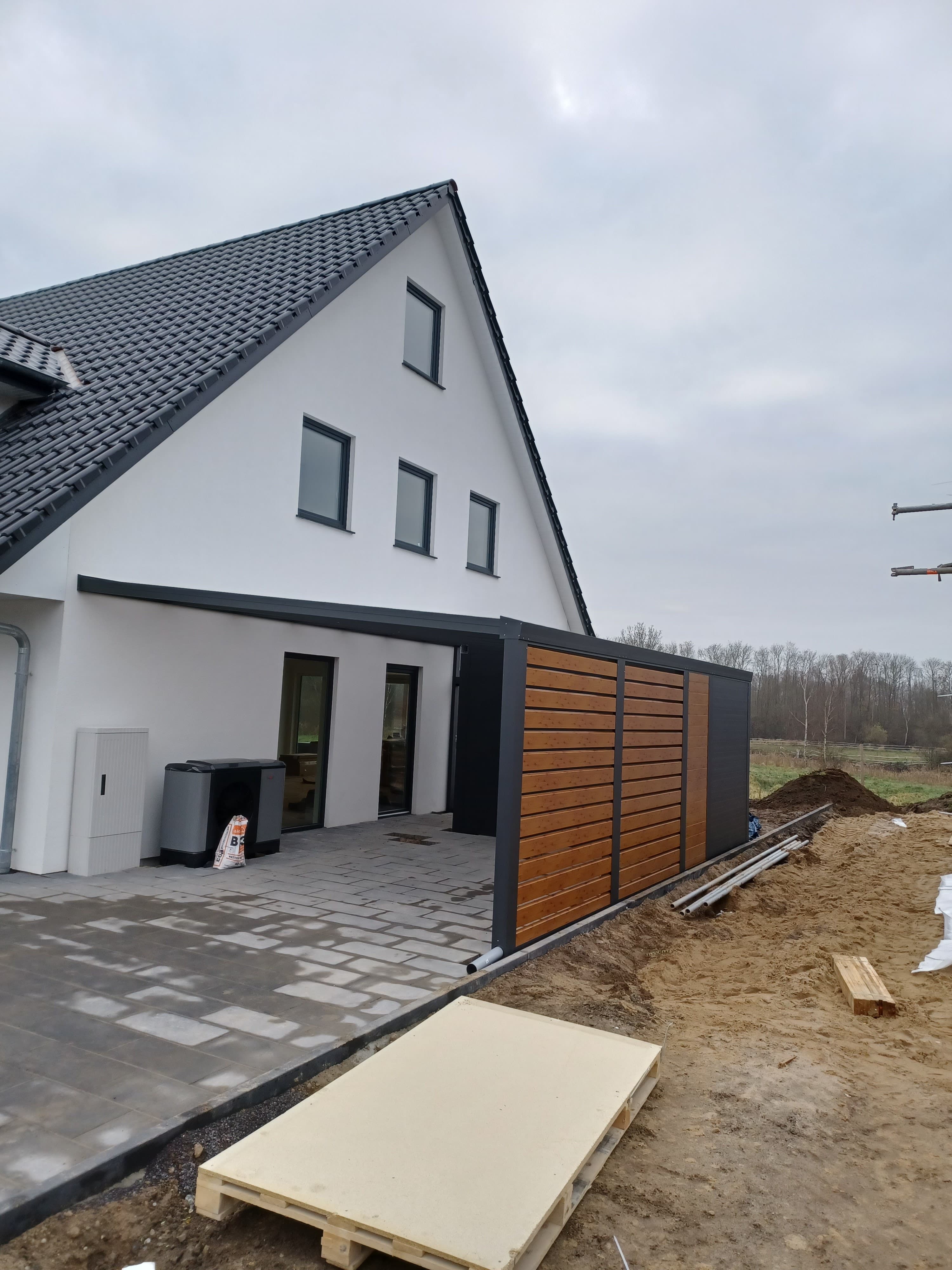 Carports Referenz 5 – Glasdach-Carport, Rhein-Main